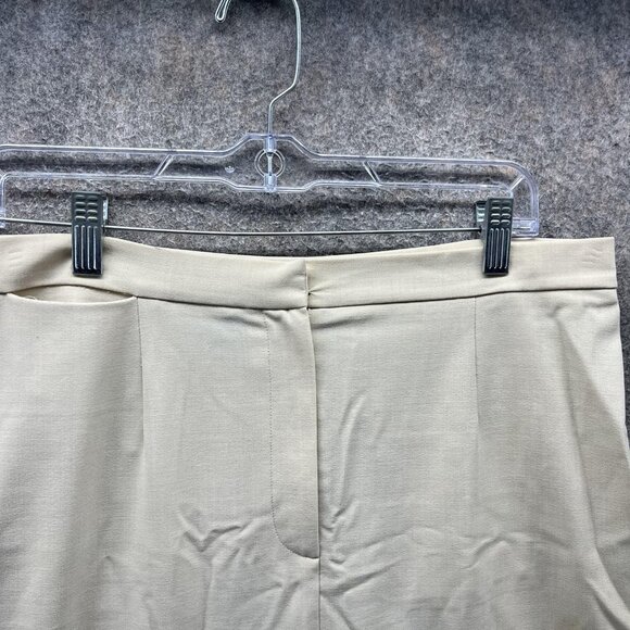 Lauren Ralph Lauren Skirt Womens 10 Beige Long Maxi Back Slit Career Lined - Picture 7 of 8